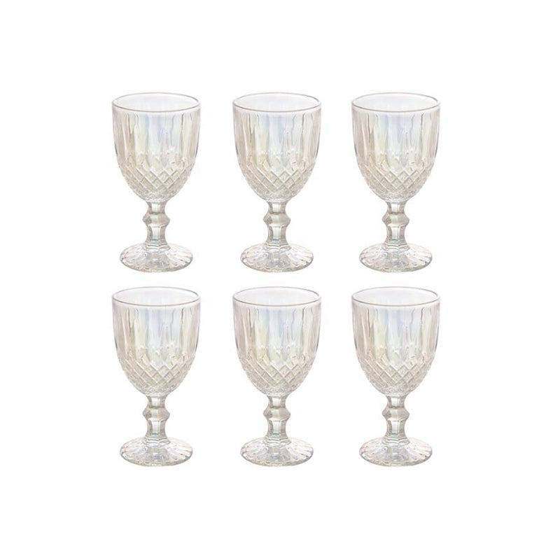 Conjunto De Taças Bon Gourmet Greek Rainbow 6 peças 345Ml