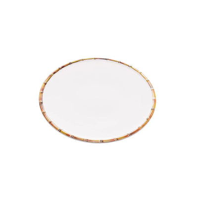 Sousplat em Melamina Bambu 33cm branco