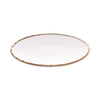PRATO SOBREMESA MELAMINA BAMBU BRANCO 22cm