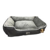Cama Pet Quadrada Camurça Cinza 77cm