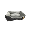 Cama Pet Quadrada Camurça Cinza 47cm
