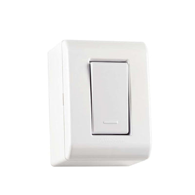 Caixa de Sobrepor com 1 Interruptor Simples 10 A 250 V Tramontina LizFlex Branca