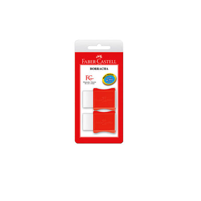 Borracha Faber Castell Max Peq. Com cinta Plástica - 02 unidades.