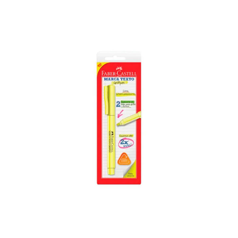 Marcador de texto grifpen amarelo