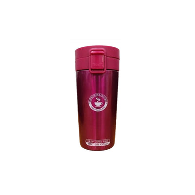 Copo Térmico de Aço Inox Vacuum Premium 400ml - Vermelho - BZ0017