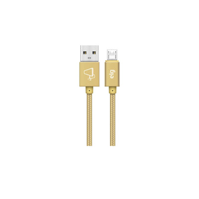 Cabo Nylon Reforçado Usb Tipo-C De Recarga E Sincronização - Dourado - TC10BG - ELG