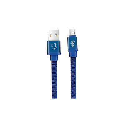 Cabo Tipo-C 1m Canvas Reforçado Azul Conector Blindado Cnvc10be Elg