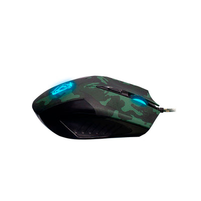 Combo 2 em 1 Mouse 6 Botões 3.200pi Led e Mousepad elg