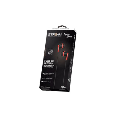 Fone De Ouvido Intra-auricular Com Microfone Str08bkrd Elg
