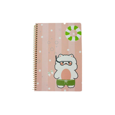 Caderno Para Anotações Espiral Com Desenhos Animados - 21 x 15,5 cm