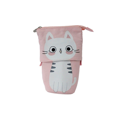 Estojo Para Lápis Tsuki Pop-up Gatinha Rosa