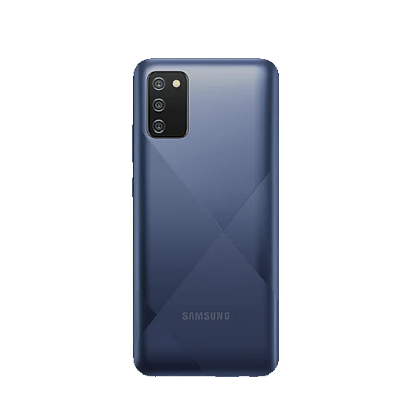 SMARTPHONE SAMSUNG GALAXY A02S, CAMERA TRIPLA TRASEIRA 13MP + 2MP + 2MP, SELFIE DE 5MP, TELA INFINITA DE 6.5"", 32GB, 3GB RAM, OCTA CORE, BATERIA DE 5000MAH, DUAL CHIP, ANDROID -  AZUL