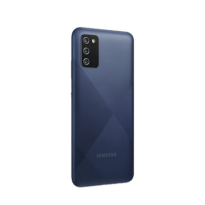 SMARTPHONE SAMSUNG GALAXY A02S, CAMERA TRIPLA TRASEIRA 13MP + 2MP + 2MP, SELFIE DE 5MP, TELA INFINITA DE 6.5"", 32GB, 3GB RAM, OCTA CORE, BATERIA DE 5000MAH, DUAL CHIP, ANDROID -  AZUL