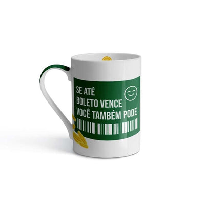 Caneca de Porcelana Boleto 370 ml - UP Home