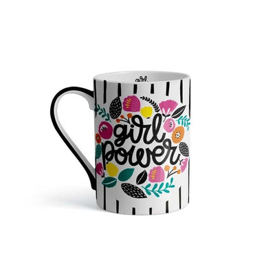 Caneca Porcelana Divertida Girl Power Café Água Chá 370 Ml- UD 248 - Up Home