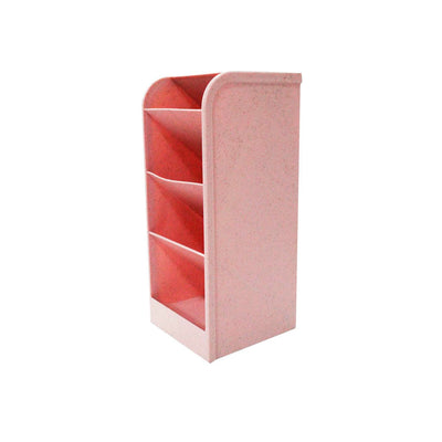 Organizador Porta Caneta COM 3 COMPARTIMENTOS Multiuso Rosa