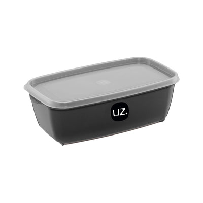 Pote Multiuso 5 litros Preto Retangular - uz