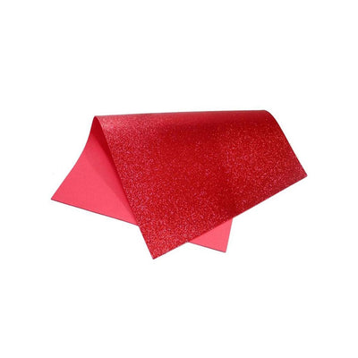 Borracha de Eva Vermelho com Glitter 40x48cm