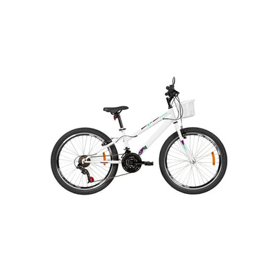 BICICLETA CALOI CECI ARO 24 21 VELOCIDADES BRANCO A21