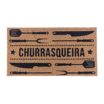 Tapete Kapazi Vinil Super Print 75x40 cm Churrasqueira Marrom