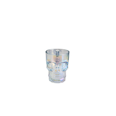 CANECA CHOPP EM VIDRO LYOR CAVEIRA ROCK STYLE RAINBOW 510ML INCOLOR