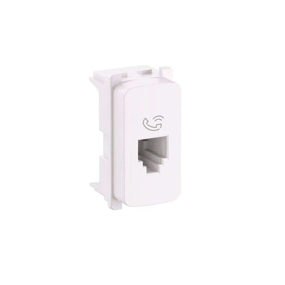 Módulo Tomada RJ11 Zeffia Branco