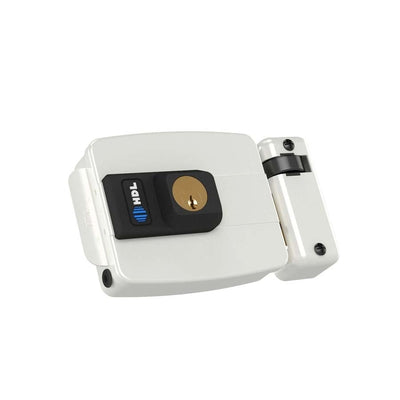 Fechadura Elétrica C90 Standard Abre P/ Dentro Fixa Branca Hdl 90.01.03.043