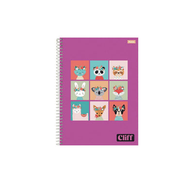 CADERNO UNIVERSITÁRIO 12 MATÉRIAS 192 FOLHAS CLIFF CAPA SORTIDA - FORONI