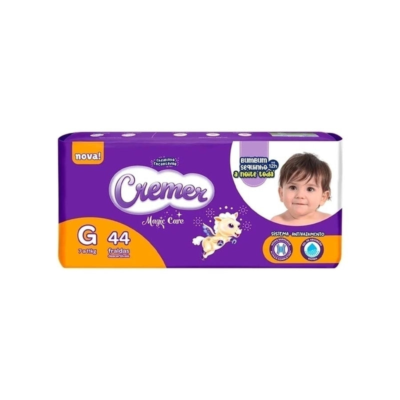 Fralda Descartável Cremer Magic Care Mega G 44 Unidades