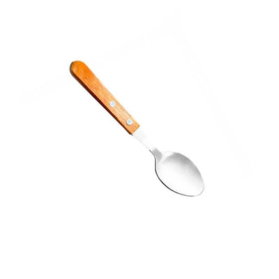 Colher mesa inox cabo madeira 19CM - martinazzo