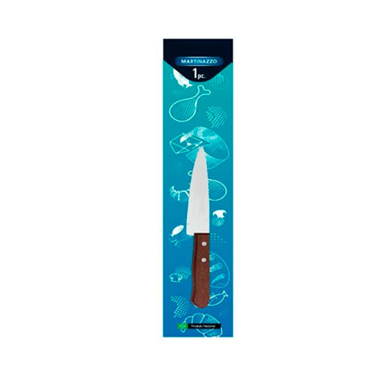 FACA PEIXEIRA 5 INOX CABO MADEIRA - MARTINAZZO