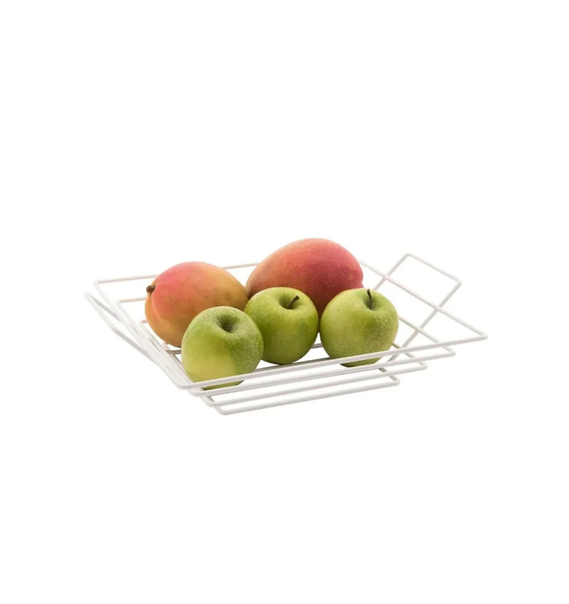 Fruteira Quadrada Branca