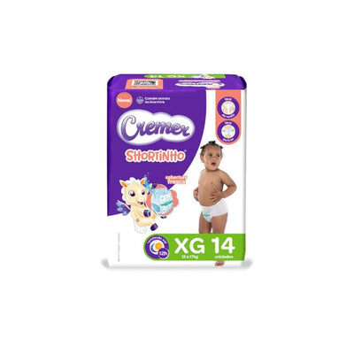 Fralda Cremer Shortinho XG Com 14 Unidades