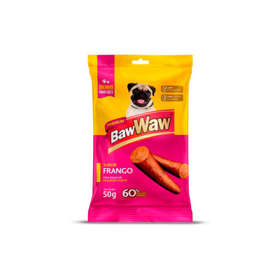 Bifinho Baw Waw para cães pequeno porte sabor Frango 50g