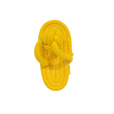 Brinquedo Mordedor para PET - Chinelinho Amarelo - WJ 0008