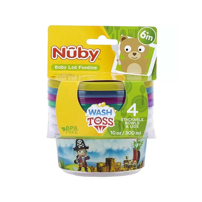 Kit 04 Potes Decorados 300ml Az Nuby