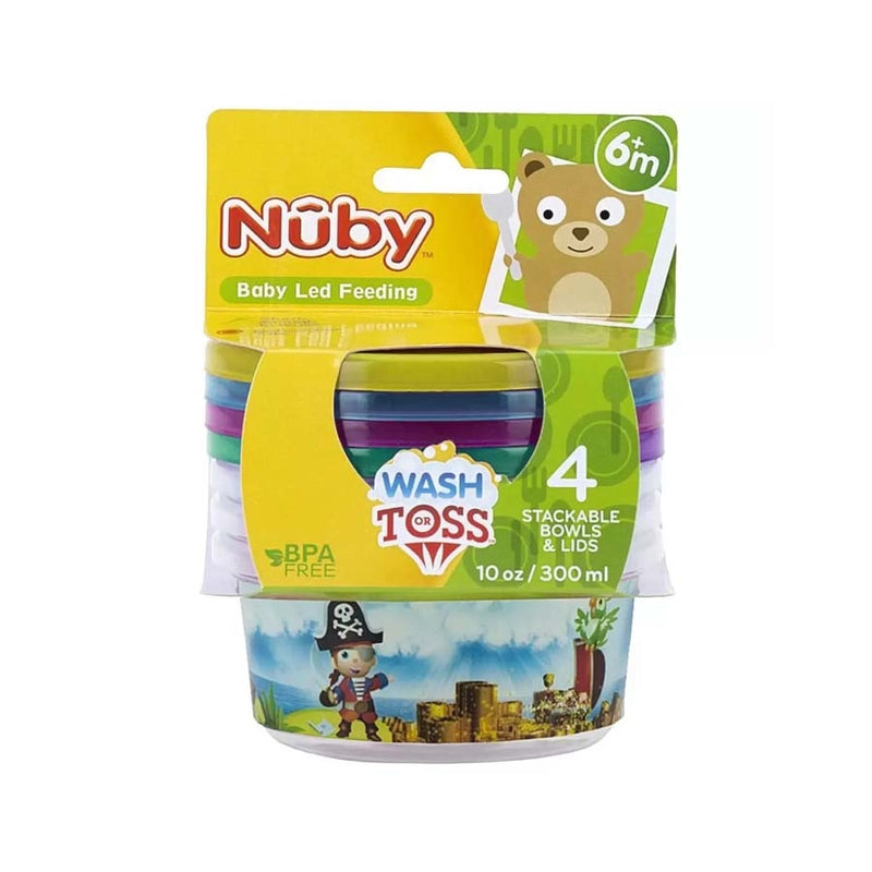 Kit 04 Potes Decorados 300ml Az Nuby