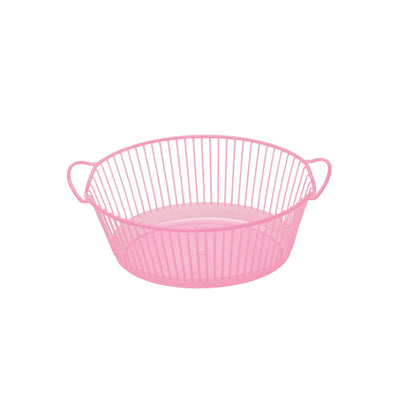 Cesta Oval 25 Litros Rosa Bebe