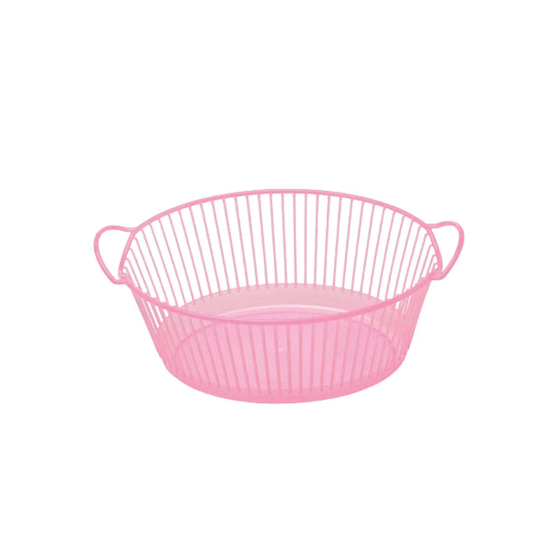 Cesta Oval 25 Litros Rosa Bebe