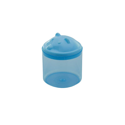 Porta Cotonete Urso Translúcido Adoleta Bebê - Azul