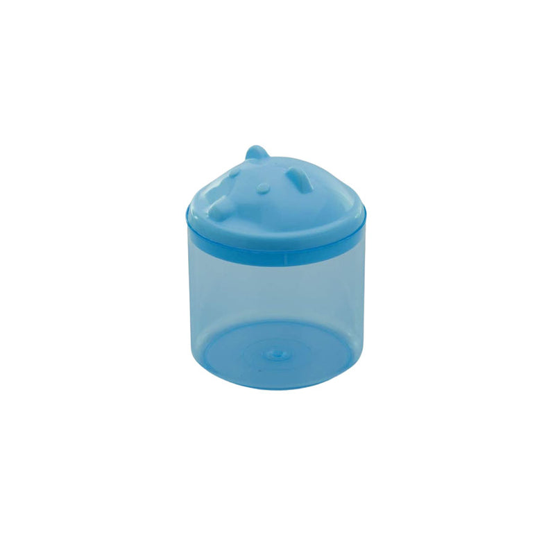 Porta Cotonete Urso Translúcido Adoleta Bebê - Azul