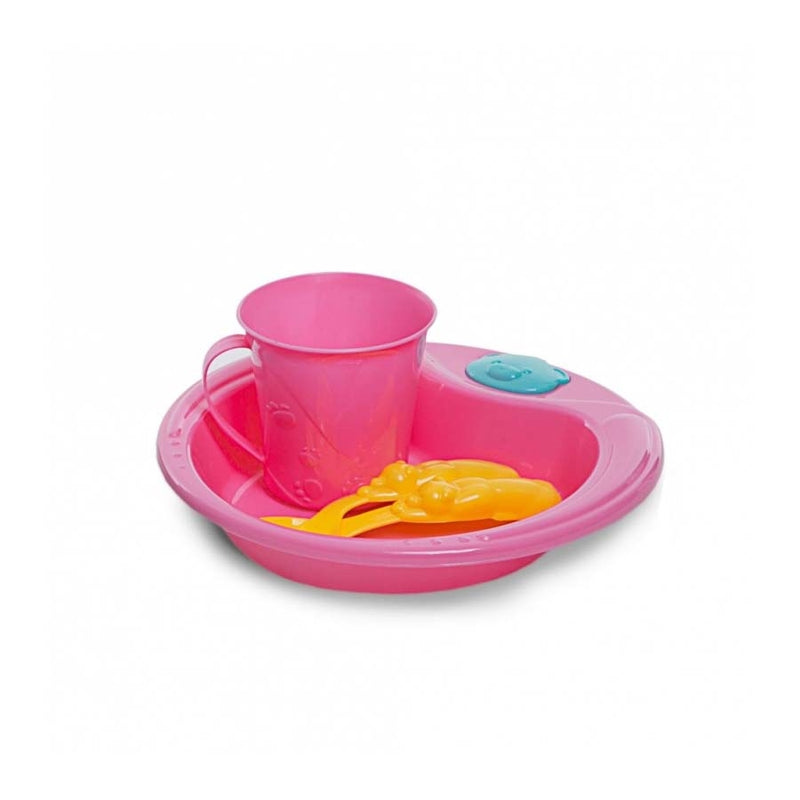 Kit Alimentação: Pratinho Urso, Caneca e Colheres