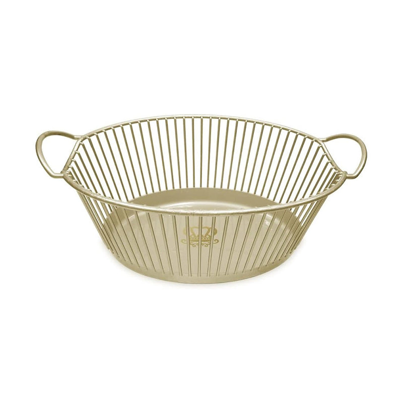 Majestic Cesta de Roupas e Objetos Infantil Dourado 38 x 62 x 26 cm - Adoleta Bebê