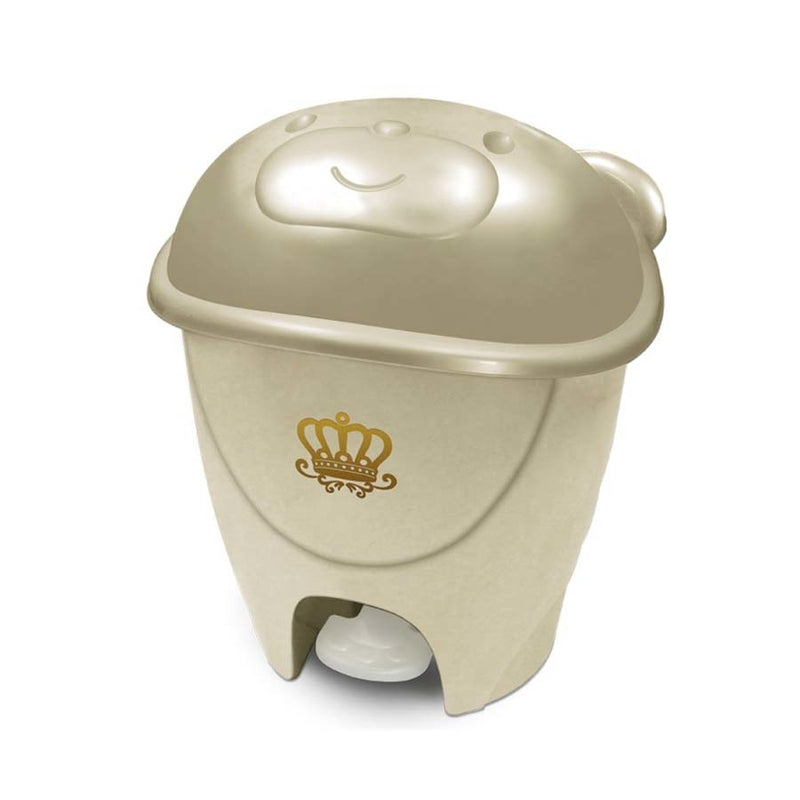 LIXEIRA INFANTIL COM PEDAL FOFURA 12 LITROS DOURADA
