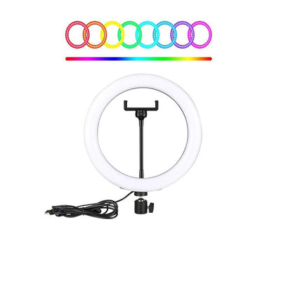 Iluminador Ring Light sem Tripé Usb 12 Polegadas Full Color
