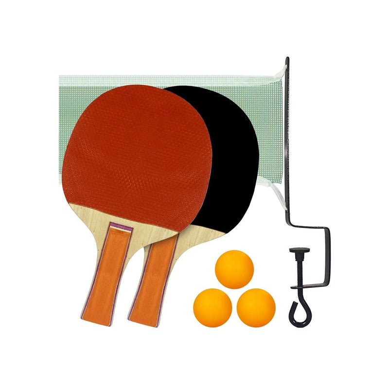 Kit Tênis De Mesa Com 2 Raquetes, 3 Bolas e Rede