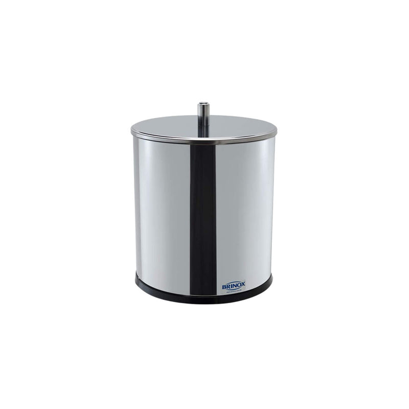 Lixeira com Tampa 5,4L Prata Inox - Coza