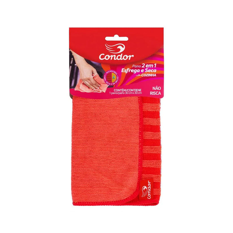 Pano Cozinha Esfrega e Seca 30cm x 30cm - Condor