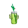 CANECA Com CANUDO CACTo de ViDrO 380ML HAUSKRAFT