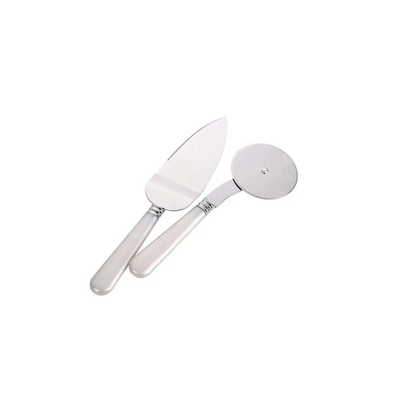 ConjUNTO para Pizza Pérola 2 pEÇAS em Aço Inox - Hauskraft